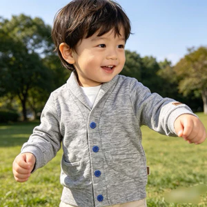 Áo khoác nỉ trẻ em hàng xuất dư C3051 màu xám tiêu cho bé 18–24 tháng 11–13kg áo khoác bé trai bé gái
