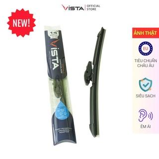 Gạt Mưa Vista Thân Mềm Cao Cấp - Ecoflat - Tiêu Chuẩn Cho Xe Ô Tô Hyundai Accent - Lưỡi Silicon - Tiêu Chuẩn Châu Âu