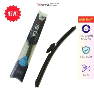 Gạt Mưa Vista Thân Mềm Cao Cấp - Ecoflat - Tiêu Chuẩn Cho Xe Ô Tô Vinfast VF-3 (VF3) - Lưỡi Silicon - Tiêu Chuẩn Châu Âu