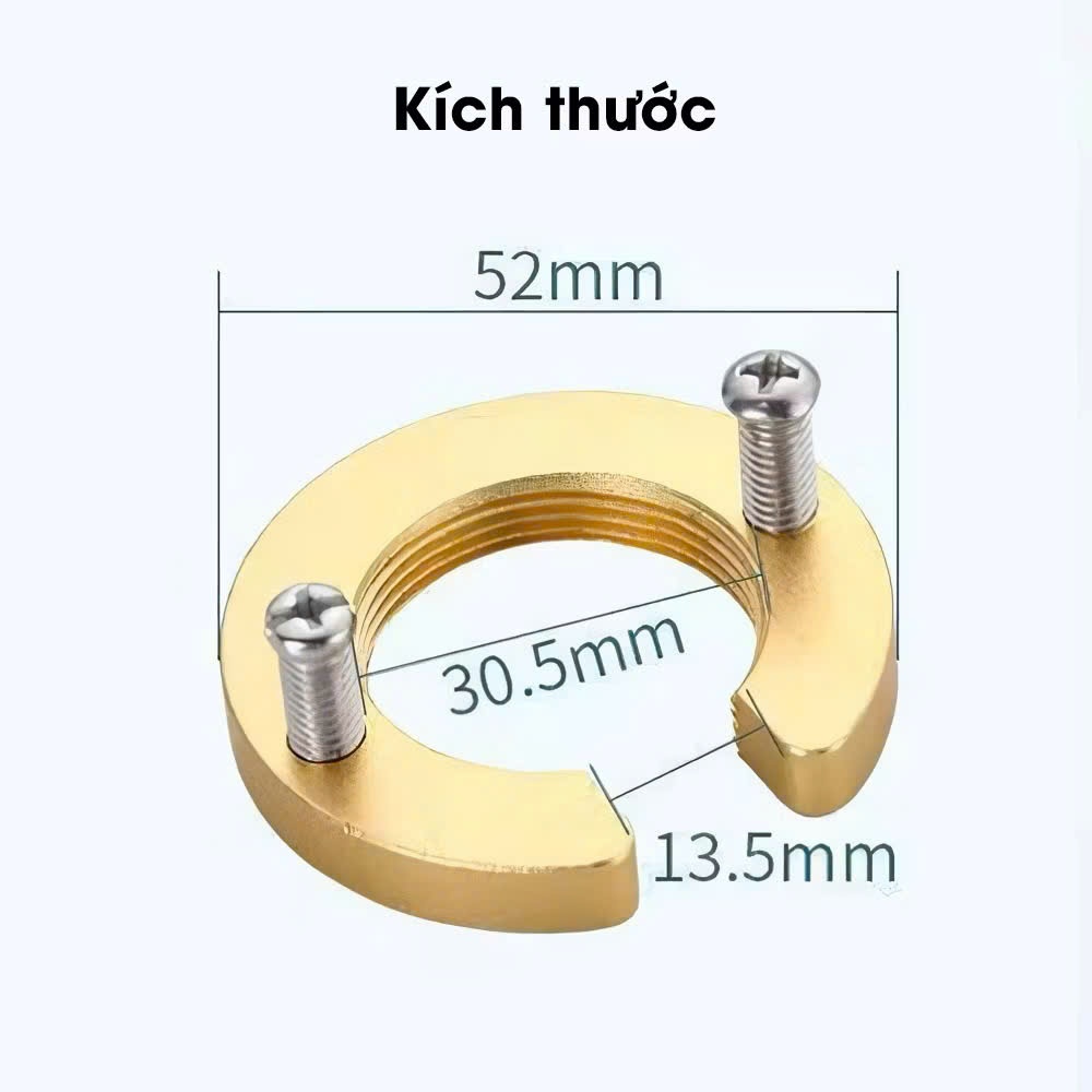 1 Bộ Dụng Cụ Cố Định Vòi, Bộ Dụng Cụ Sửa Chữa Vòi Chống Mất Bằng Đồng Thau, Bộ Đai Ốc Gắn Bền Nắp Khóa Đai Ốc