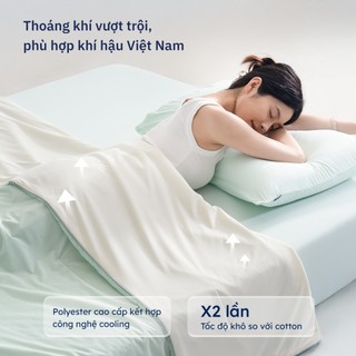 Chăn Lạnh Ru9 Ice Blanket Mát Lạnh Tức Thì | Điều hòa nhiệt độ | Trơn Mịn | Nhiều Màu Sắc | 2m x 2m