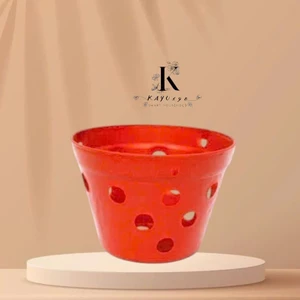 COMBO 5 Chậu Nhựa trồng Lan giả đất Nung Size 15cm và Size 20cm