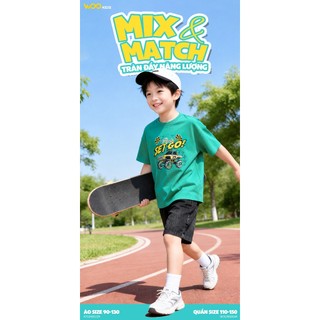 Quần Jean Short Bé Trai BDS26S004R Wookids | Size 110-150 Cá Tính Dễ Phối Đồ
