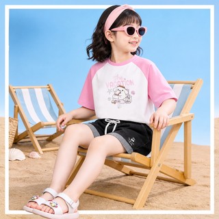 Áo Phông Bé Gái DTS26S018R | Wookids | Áo Thun Trẻ Em 2-9 Tuổi | Mềm Mại, Thoải Mái, Dễ Phối Đồ