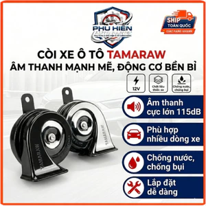 Còi Ô Tô Tamaraw Cao Cấp 12V – Tiếng To Rõ, Chống Gỉ Sét, Âm Thanh Bền Bỉ Dễ Lắp-PHU10