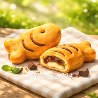 Hộp 12con-Bánh bông lan cá chép nhân sô-cô-la 348g - Nội địa Hàn Quốc