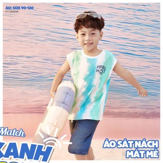 Quần Short Jean Bé Trai BDS26S001R | Wookids | 5-13 Tuổi | Jean Cotton 100% Mềm Mại, Năng Động