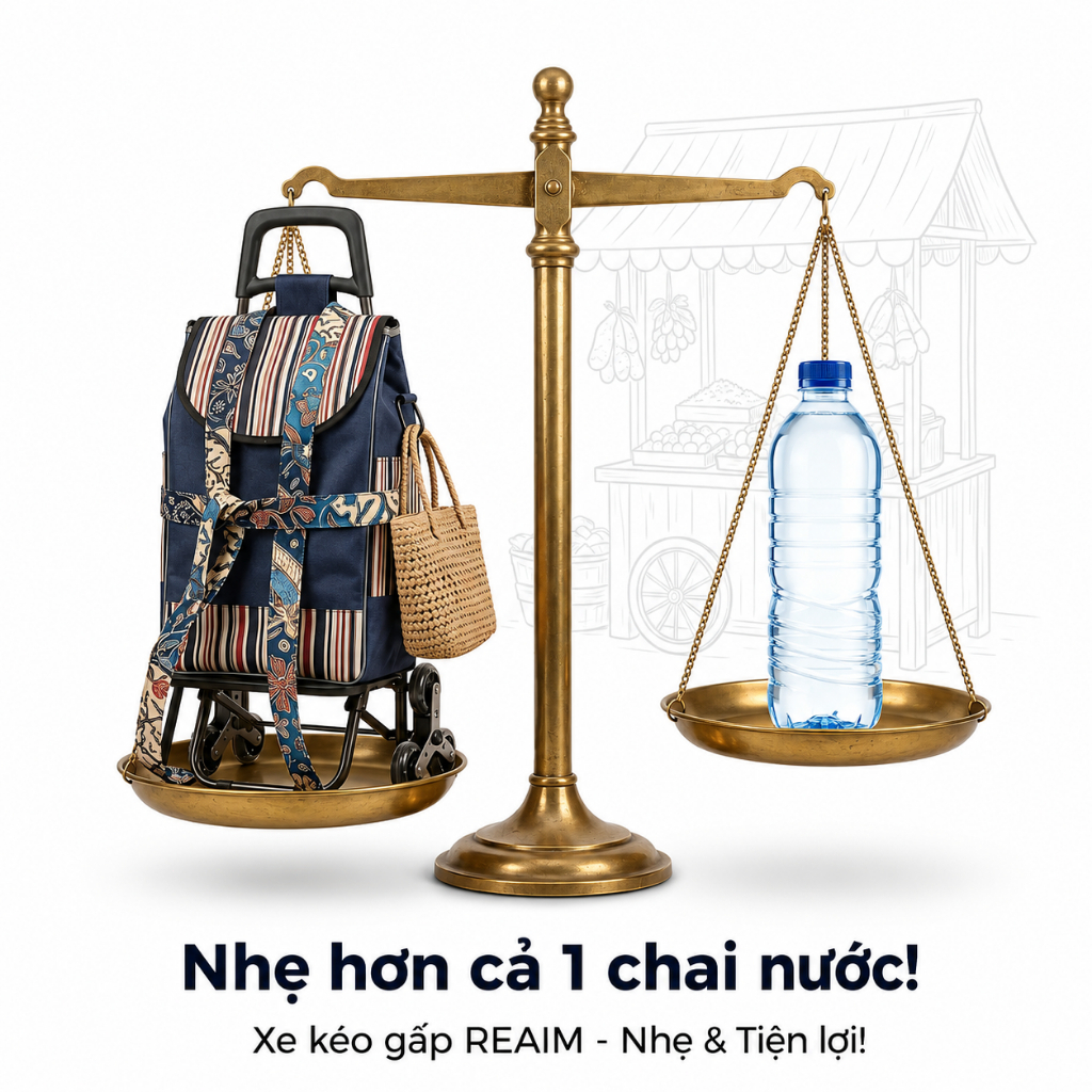 Xe Kéo 2-6 Bánh Hàng Nhập Khẩu Gấp Gọn Xe kéo hàng đi chợ Thép Chịu Lực Sơn Chống Gỉ Tải Trọng 200kg Dành cho gia đình