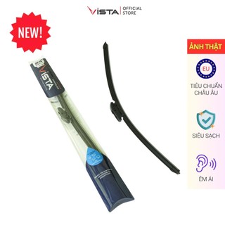 Gạt Mưa Vista Thân Mềm Cao Cấp - Ecoflat - Tiêu Chuẩn Cho Xe Ô Tô Chevrolet Captiva - Lưỡi Silicon - Tiêu Chuẩn Châu Âu