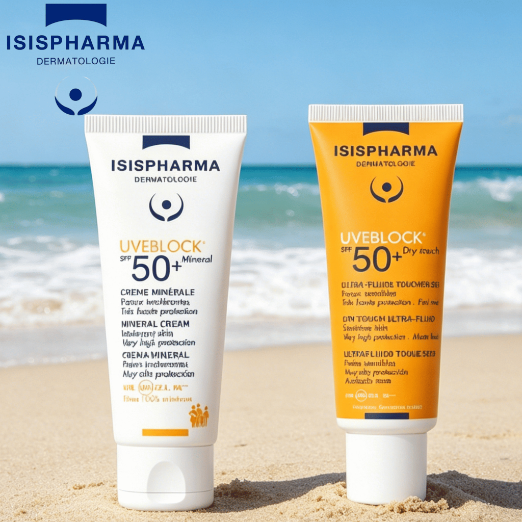 Kem chống nắng ISISPHARMA 40ml/Uveblock SPF50+ cho da nhạy cảm bảo vệ tối ưu