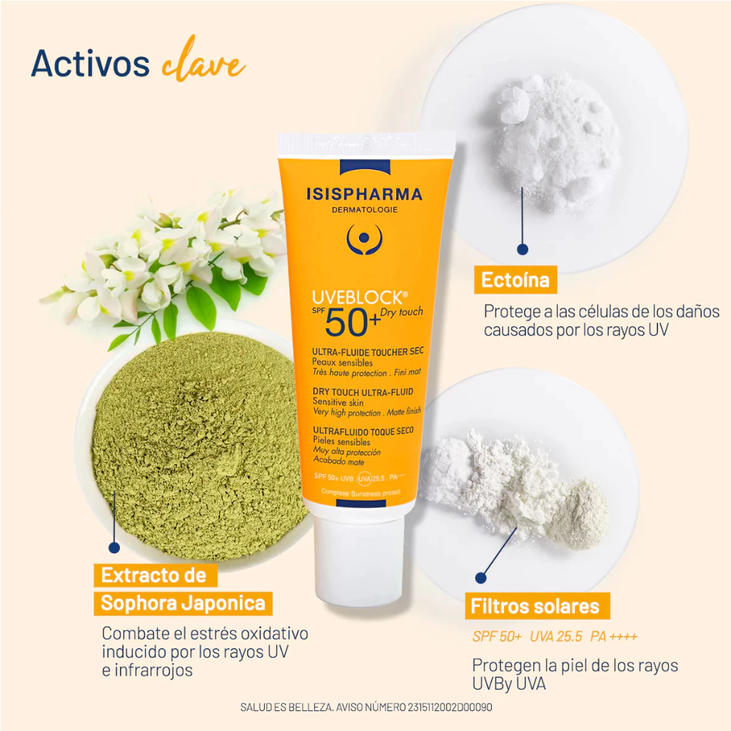 Kem chống nắng ISISPHARMA 40ml/Uveblock SPF50+ cho da nhạy cảm bảo vệ tối ưu