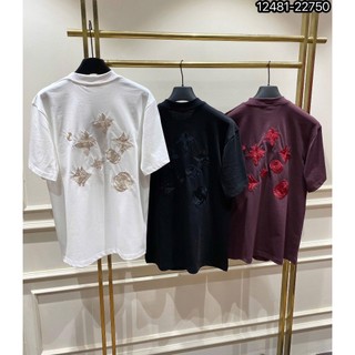 ÁO thun nam cổ tròn họa tiết thêu tay ngắn phong cách trẻ trung chuẩn from