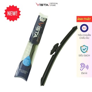 Gạt Mưa Vista Thân Mềm Cao Cấp - Ecoflat - Tiêu Chuẩn Cho Xe Ô Tô Peugeot 3008 - Lưỡi Silicon - Tiêu Chuẩn Châu Âu