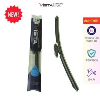Gạt Mưa Vista Thân Mềm Cao Cấp - Ecoflat - Tiêu Chuẩn Cho Xe Ô Tô Peugeot 208 - Lưỡi Silicon - Tiêu Chuẩn Châu Âu