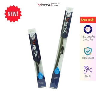 Gạt Mưa Vista Thân Mềm Cao Cấp - Ecoflat - Tiêu Chuẩn Cho Xe Ô Tô Vinfast VF-6 (VF6) - Lưỡi Silicon - Tiêu Chuẩn Châu Âu