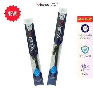 Gạt Mưa Vista Thân Mềm Cao Cấp - Ecoflat - Tiêu Chuẩn Cho Xe Ô Tô Mazda BT-50 (BT50) - Lưỡi Silicon - Tiêu Chuẩn Châu Âu