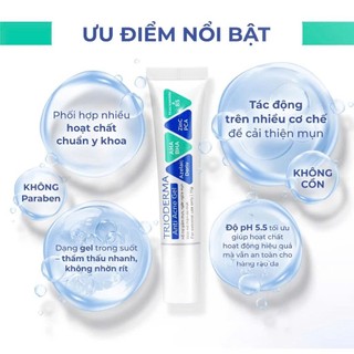 ( Chính hãng) Combo 2 Kem chấm mụn, mờ thâm mụn Trioderma Anti Acne Gel 15g