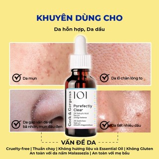 Tinh Chất 2% BHA Geek&Gorgeous Porefectly Clear Làm Sạch Lỗ Chân Lông, Cải Thiện Mụn, Giảm Dầu 30ml