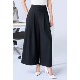 Quần Ống Rộng 𝐂𝐂𝐇𝐀𝐓 Dáng Suông Kiểu Hanas Chất Liệu Tuytsi Cao Cấp 55QDS2002ST