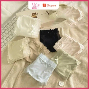 Set 5 Quần Lót Viền Ren Siêu Thoáng Co Giãn 4 Chiều Không Lộ viền