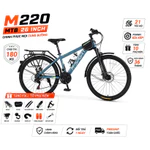 [Full Phụ Kiện] Xe Đạp Địa Hình Thể Thao M-Sport M220 26 Inch, 21 Tốc Độ, Phanh Đĩa Kép, Khung Thép Carbon, Kèm Baga — ảnh 1