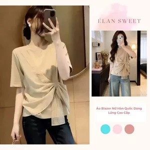 Áo Blazer Nữ Hàn Quốc Dáng Lửng Cao Cấp, Áo Tiểu Thư Chiết Eo Tôn Dáng Đi Làm Đi Chơi