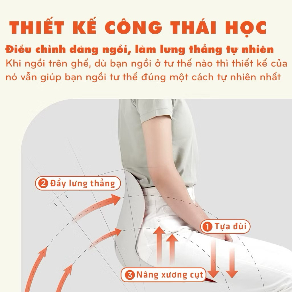 Ghế Ngồi Công Thái Học Điều Chỉnh Tư Thế, Chống Cong Vẹo Cột Sống