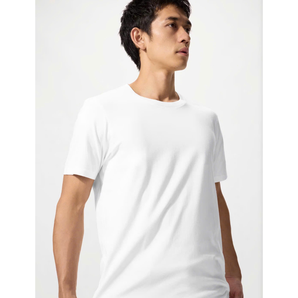 Áo Thun Nam Trơn Cổ Tròn OHANLY – Cotton 4 Chiều Co Giãn Mềm Mát, Regular Fit Basic Dễ Phối Đồ