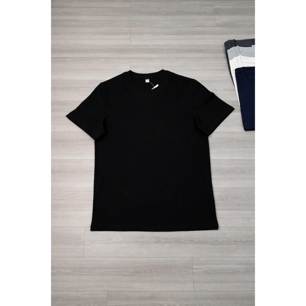 Áo Thun Nam Trơn Cổ Tròn OHANLY – Cotton 4 Chiều Co Giãn Mềm Mát, Regular Fit Basic Dễ Phối Đồ