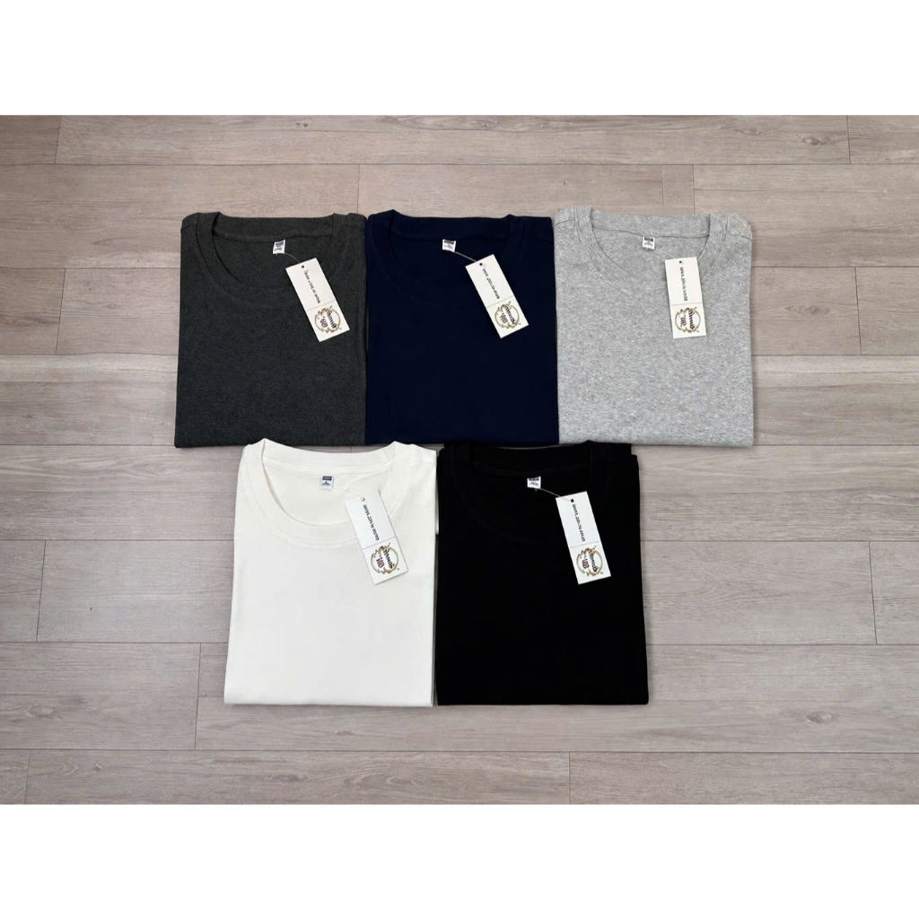 Áo Thun Nam Trơn Cổ Tròn OHANLY – Cotton 4 Chiều Co Giãn Mềm Mát, Regular Fit Basic Dễ Phối Đồ