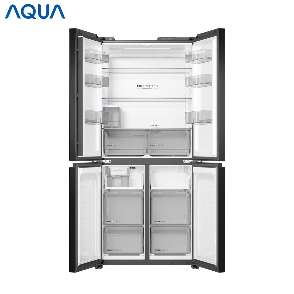 Tủ lạnh 4 cửa AQUA Inverter 495L AQR-MA570XA(GB)U1 -  Freeship toàn quốc - Bảo hành 2 năm