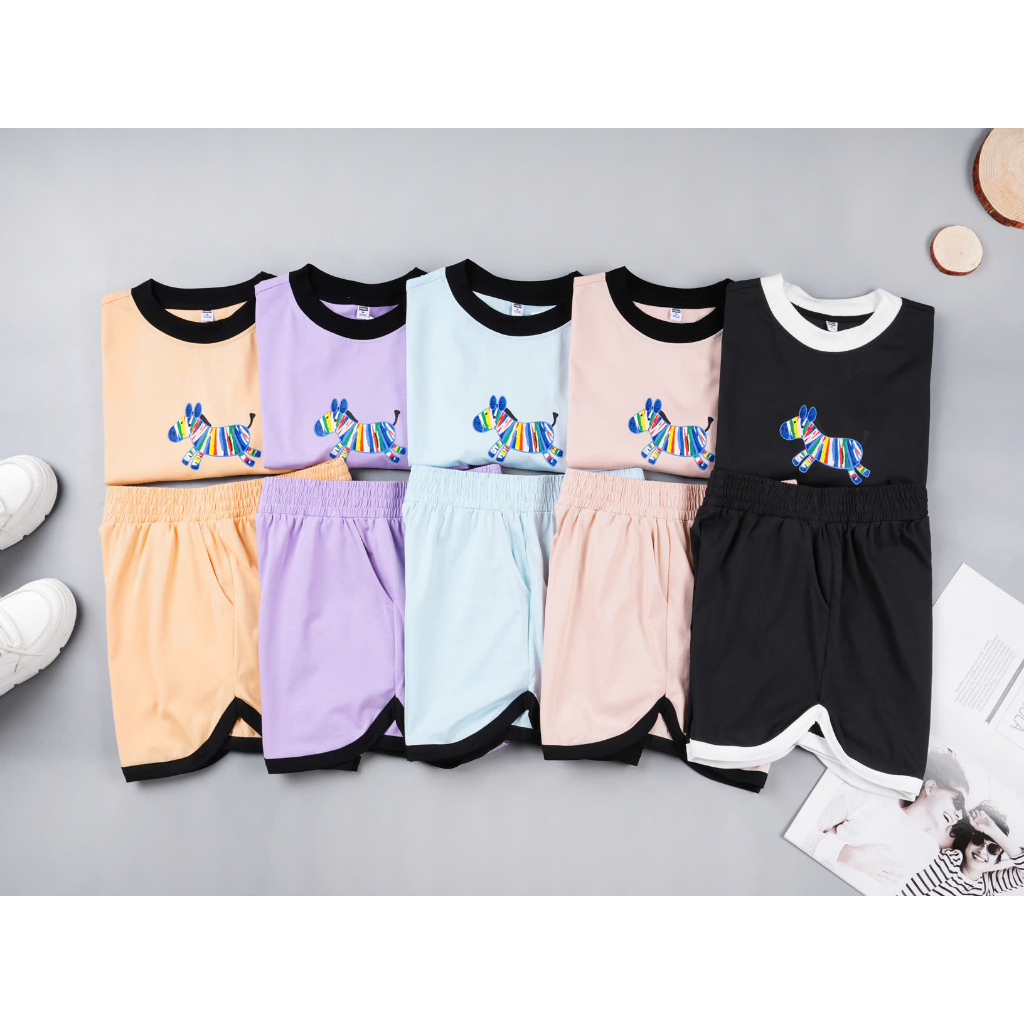 Bộ Nữ OHANLY Form Rộng – Set Áo Thun Quần Short Cotton Mềm Mát, Mặc Nhà Đi Chơi Cực Xinh
