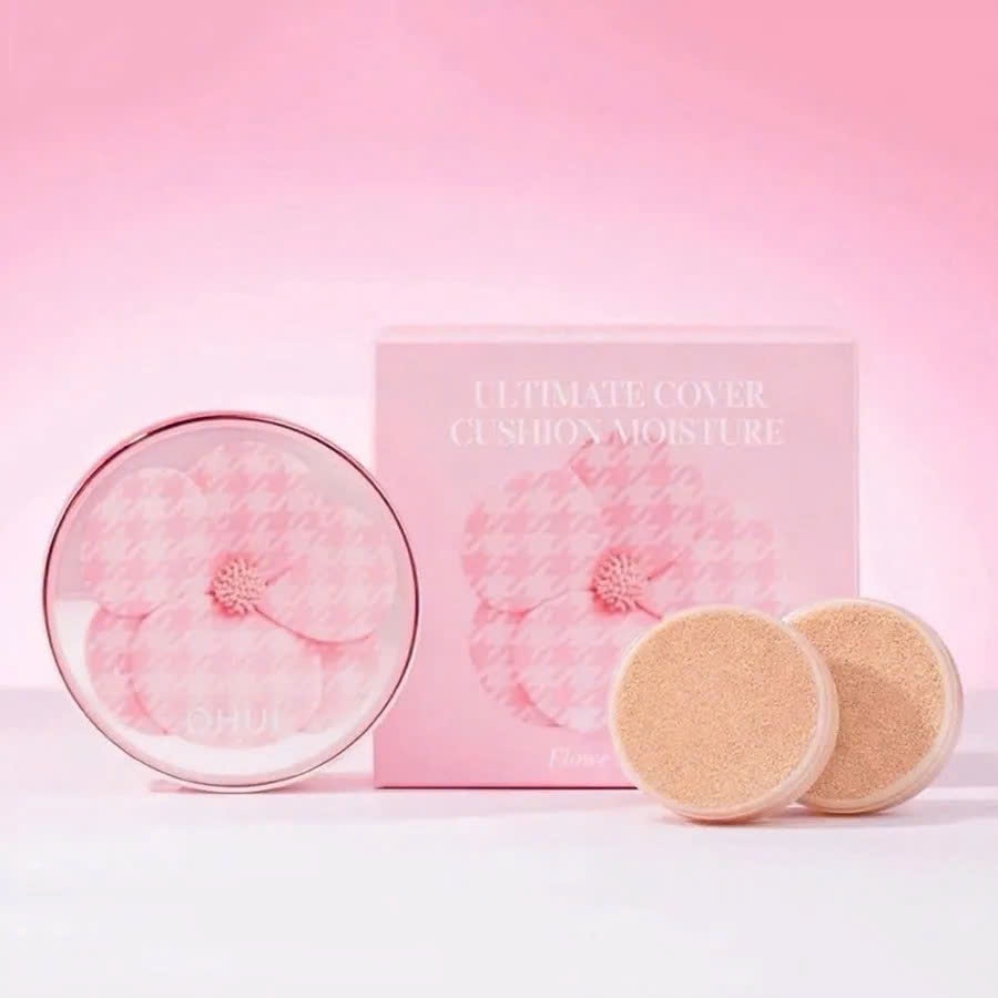 V08_Phấn Nước Ohui Ultimate Cover Cushion Moisture Flower Edition 15g