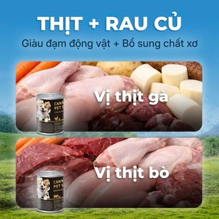 Pate cho chó Faenbei, Pate lon thịt & rau củ, Ngon miệng, Dinh dưỡng cao, Cho mọi độ tuổi, 375g