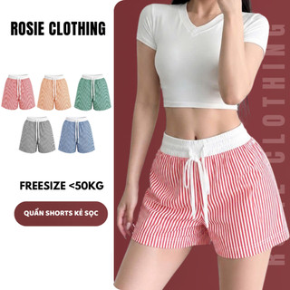 Quần Shorts Nữ Đùi Kẻ Sọc Chất Vải Thun WSH029