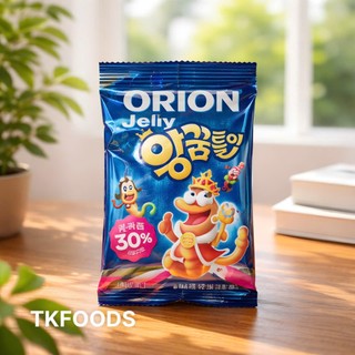 Kẹo Orion jelly vị trái cây hình sâu 98g - 오리온)왕꿈틀이 98g
