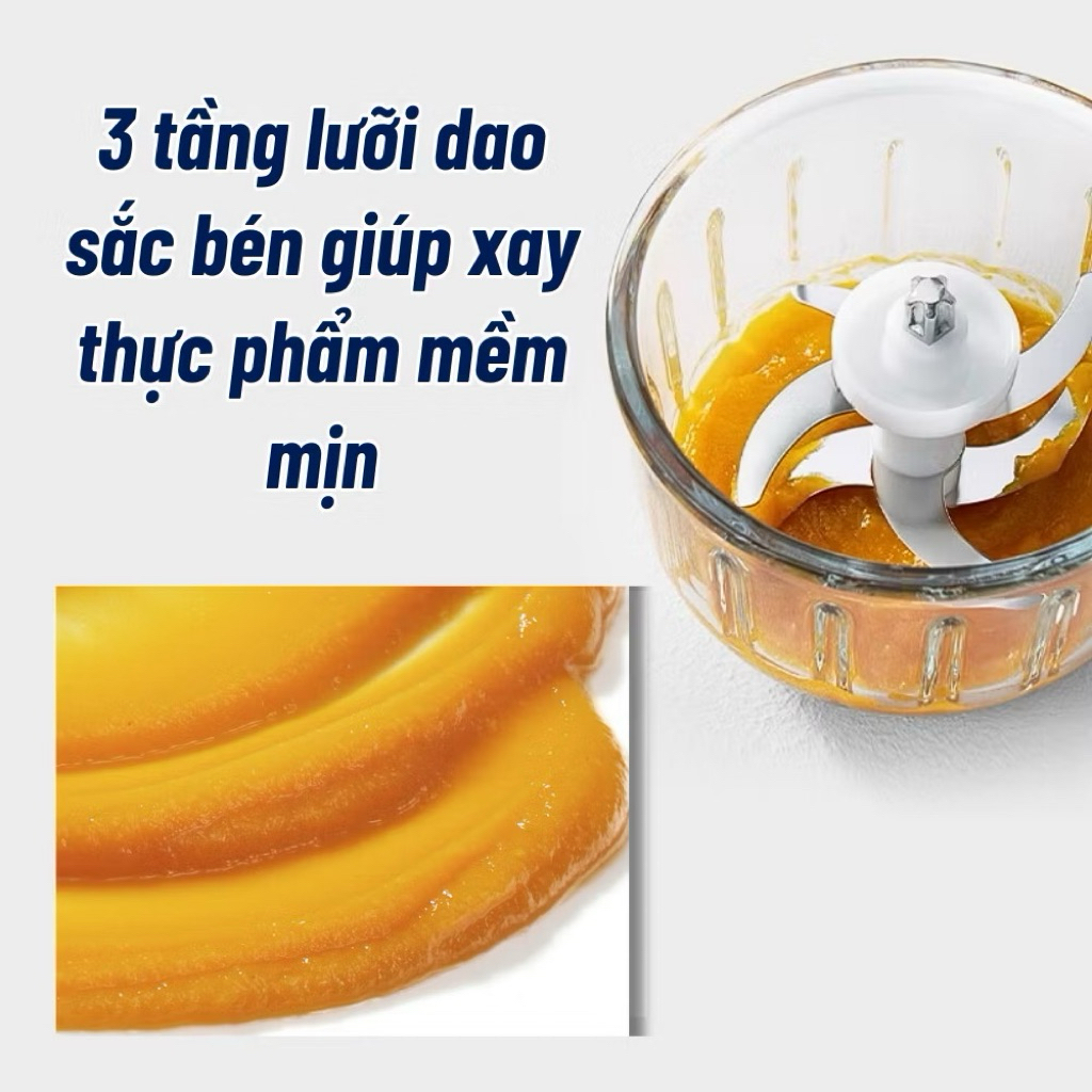 Máy Xay Đa Năng Misu Louis 6 Lưỡi Dao Công Suất Mạnh 200W