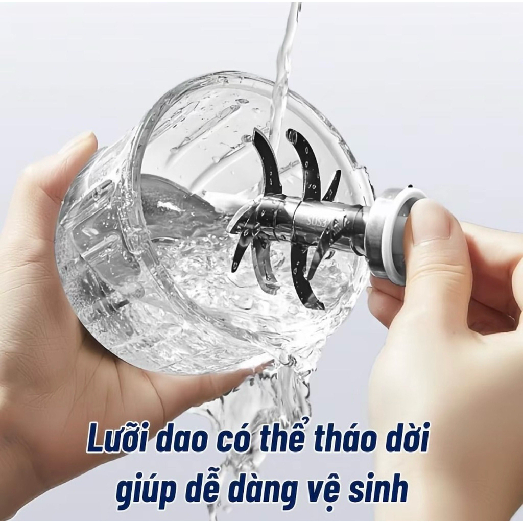 Máy Xay Đa Năng Misu Louis 6 Lưỡi Dao Công Suất Mạnh 200W