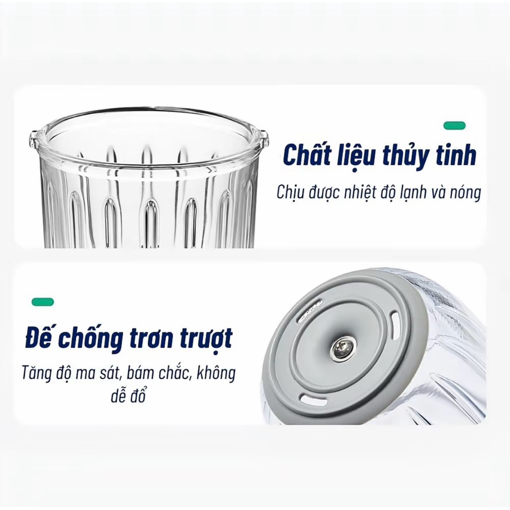 Máy Xay Đa Năng Misu Louis 6 Lưỡi Dao Công Suất Mạnh 200W