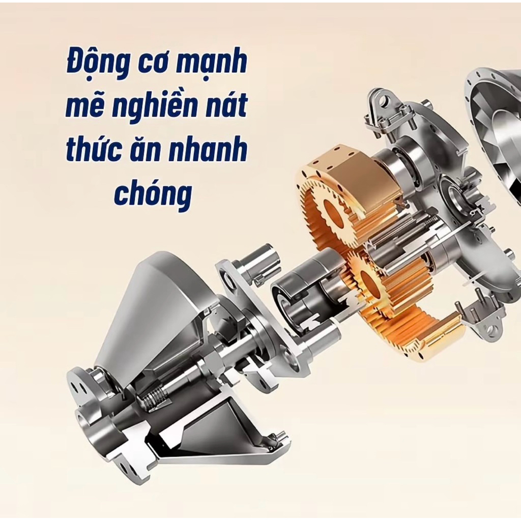 Máy Xay Đa Năng Misu Louis 6 Lưỡi Dao Công Suất Mạnh 200W