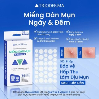 Miếng dán mụn Ngày và Đêm18/36 Miếng Trioderma Chính Hãng