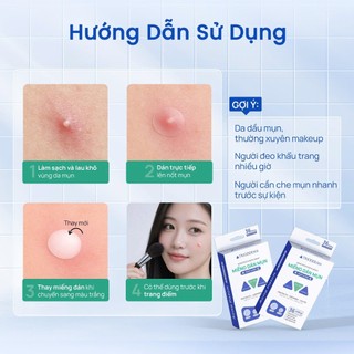 Miếng dán mụn Ngày và Đêm18/36 Miếng Trioderma Chính Hãng