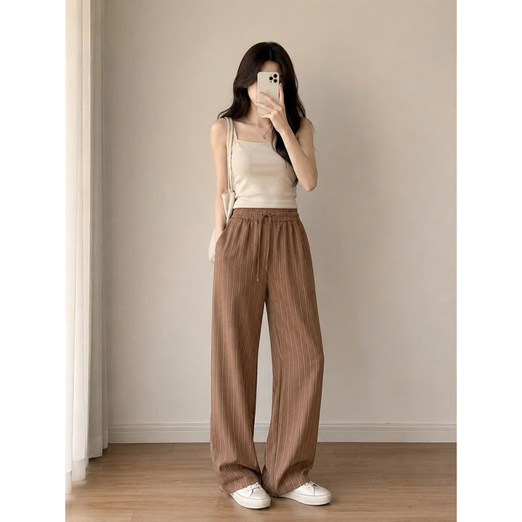 Quần ống rộng Linen xuất dư(40-60kg)