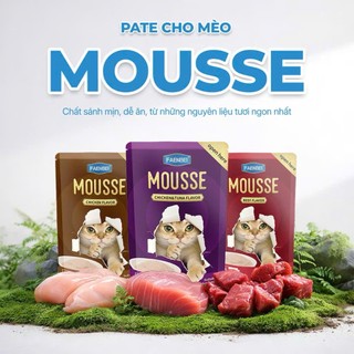 Pate cho mèo Faenbei, Pate dạng Mousse sánh mịn, Ngon miệng, Dinh dưỡng cao, Cho mọi độ tuổi, 85g