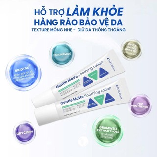 Kem dưỡng ẩm da dầu mụn hỗ trợ làm khỏe và ổn định làn da Trioderma Gentle Matte Soothing Lotion 40g
