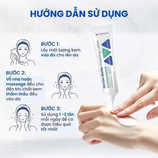 Kem dưỡng ẩm da dầu mụn hỗ trợ làm khỏe và ổn định làn da Trioderma Gentle Matte Soothing Lotion 40g