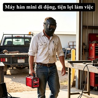 Máy hàn que MMA-220 LINCOLNZONTER IGBT 220V, ổn định, tiết kiệm, có phụ kiện, gia đình, sửa chữa