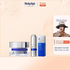 S100_Combo Serum DERM A PLUS Premium 3X Exosome Bakuchiol (A133) + Kem dưỡng Derm-A Plus Premium 4X EGF Exosome (A134)