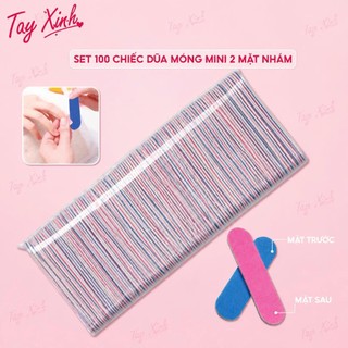 Dũa Móng Mini 2 Mặt Nhám Tay Xinh – Set 100 Chiếc / Lẻ 1 Chiếc, Dũa Nail Box, Dũa Tạo Form Móng, Dũa Móng Chuyên Nghiệp