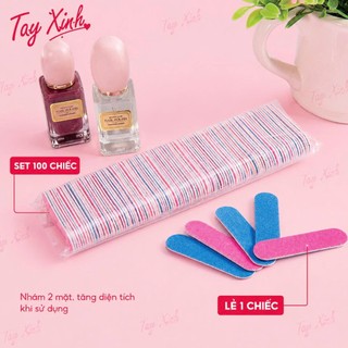 Dũa Móng Mini 2 Mặt Nhám Tay Xinh – Set 100 Chiếc / Lẻ 1 Chiếc, Dũa Nail Box, Dũa Tạo Form Móng, Dũa Móng Chuyên Nghiệp